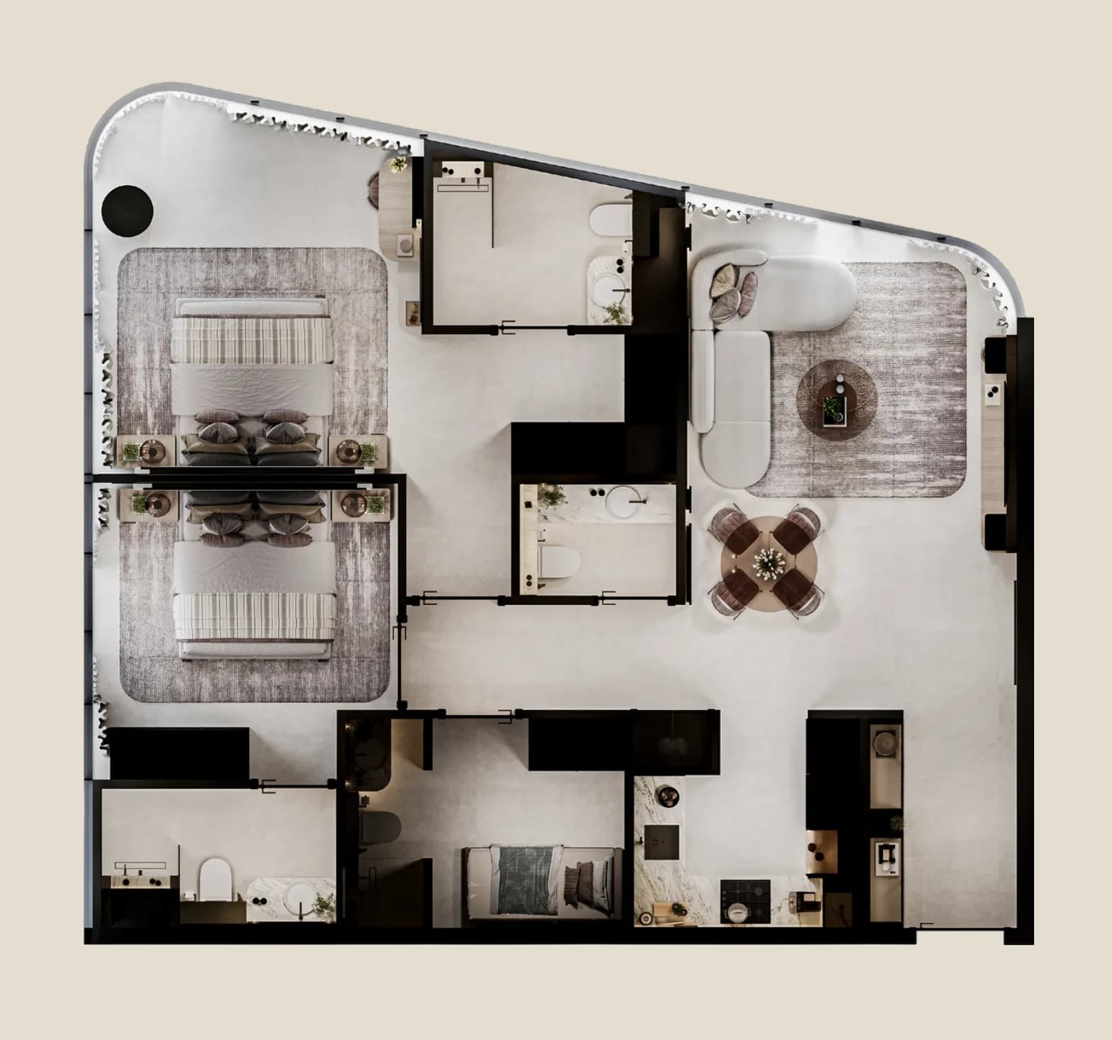 Cybele by Wadan 2 Bedroom