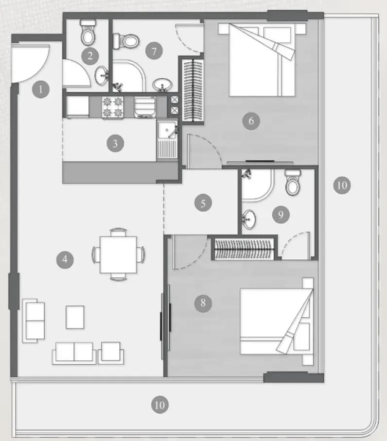 Elevia Residences 2 Bedroom