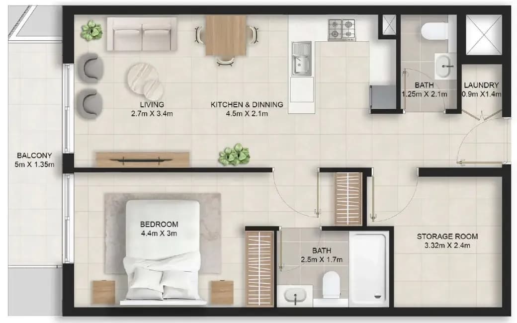 Stellar Axis 1 Bedroom