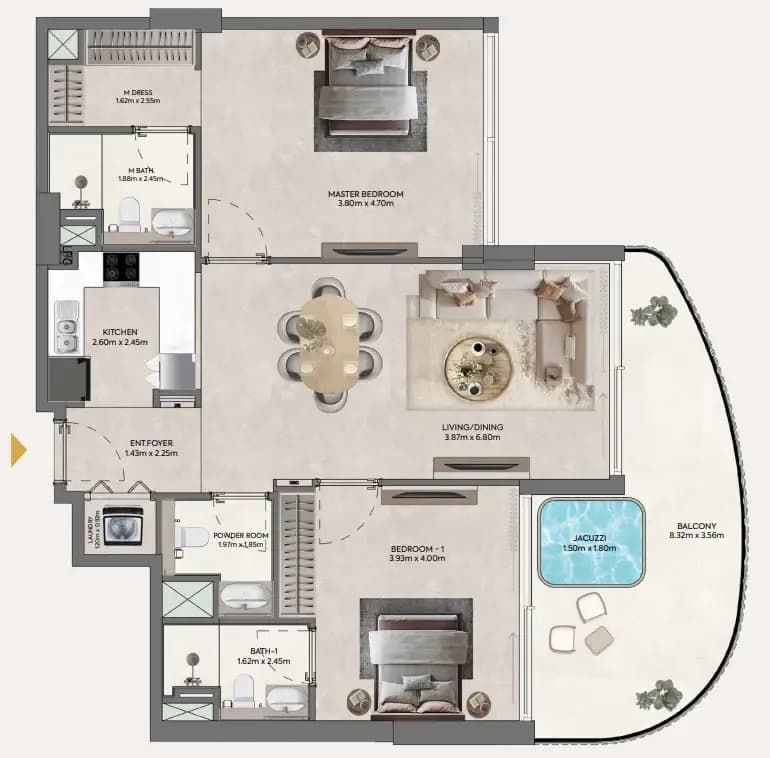 Hermina by Casagrand 2 Bedroom