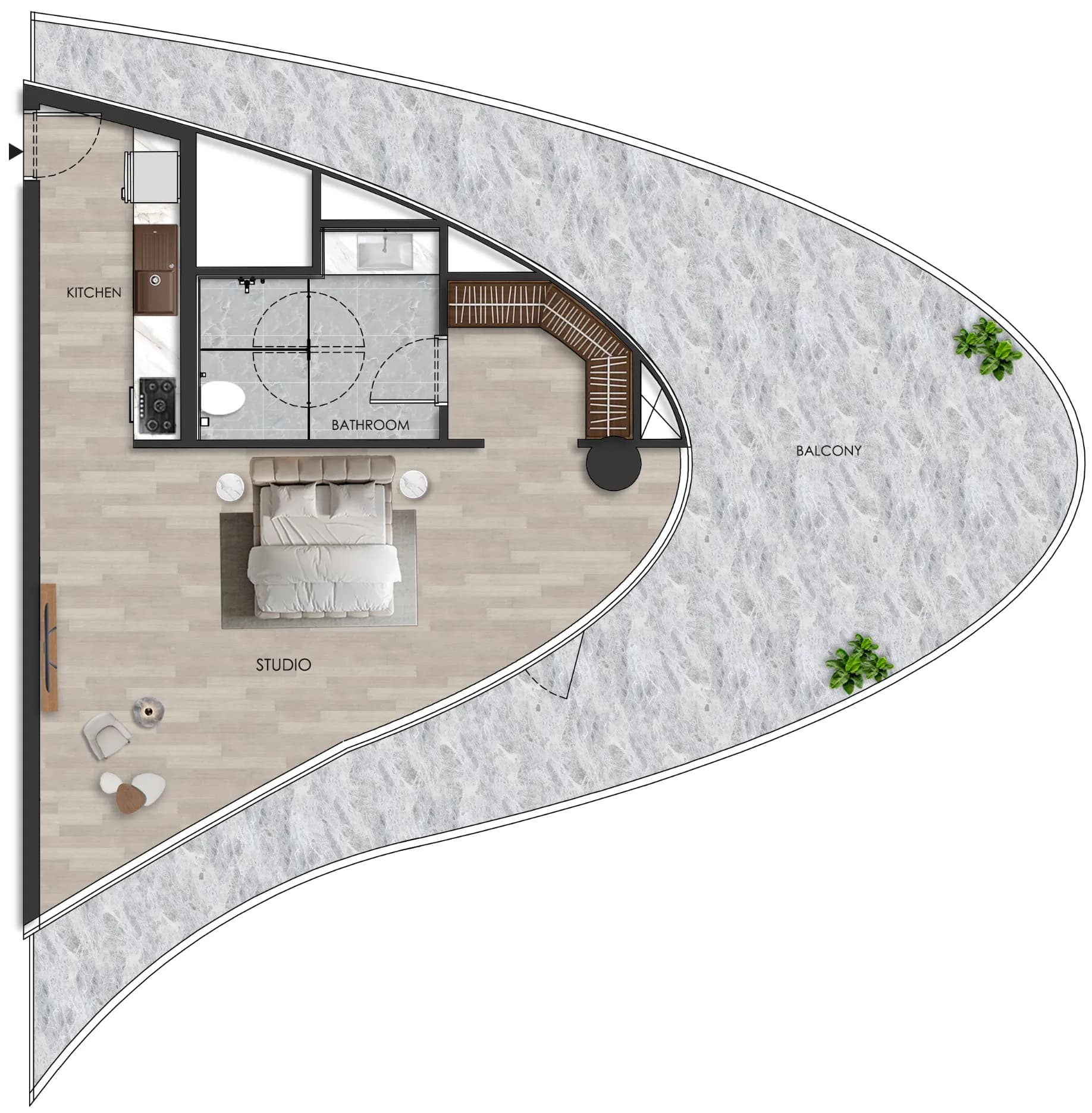The Beach Residence 0 Bedroom
