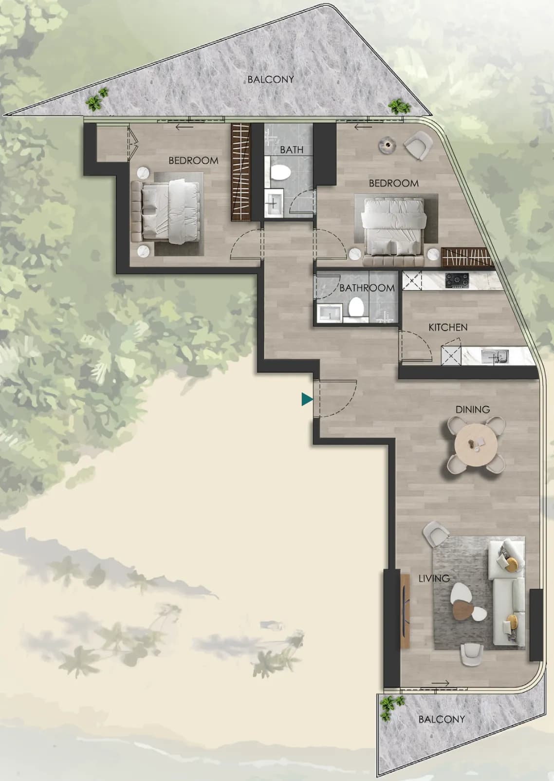 The Beach Vista 2 Bedroom