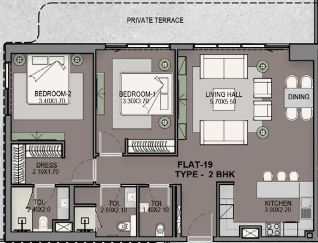 Helvetia Residences 2 Bedroom