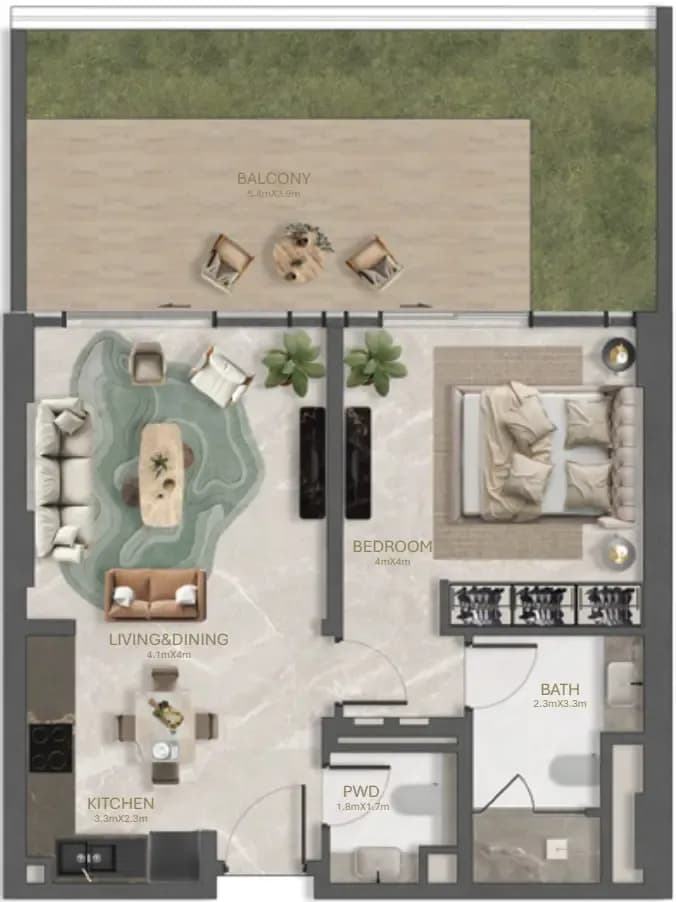 La Perla 1 Bedroom