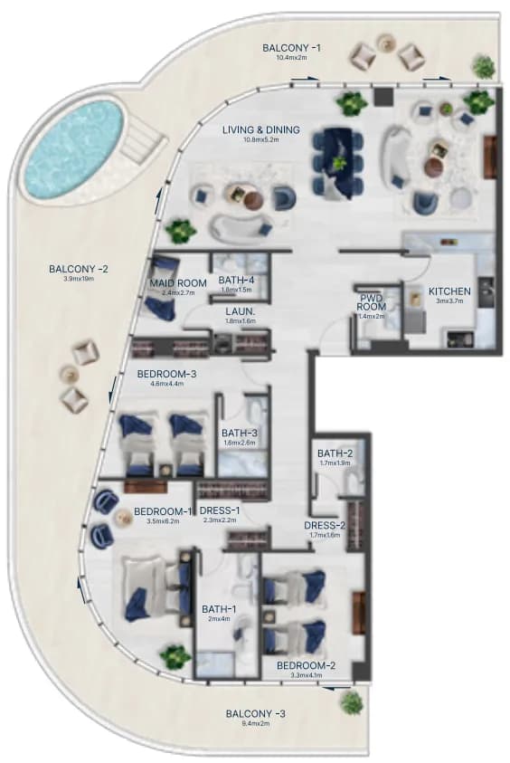 Acacia by BNW Developments 3 Bedroom