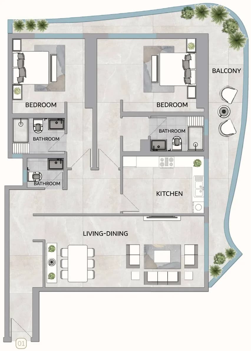 One 678 Residences 2 Bedroom