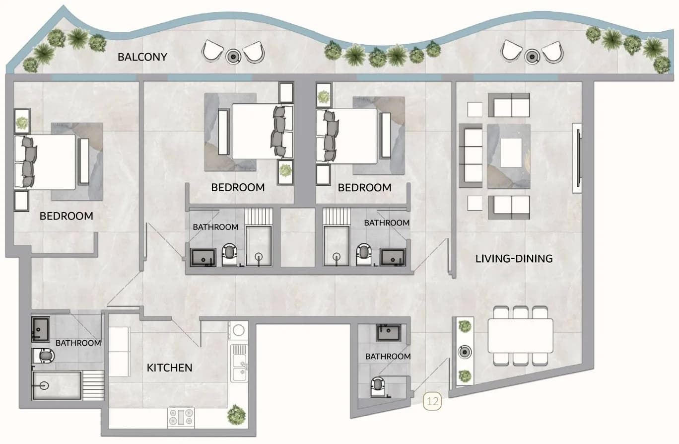 One 678 Residences 3 Bedroom