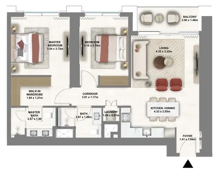 Montiva by Vida 2 Bedroom