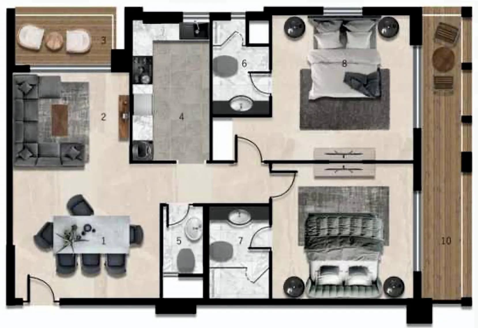 7 Seasons 2 Bedroom