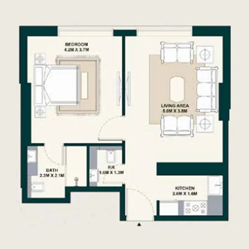 Exotica by Al Marina 1 Bedroom