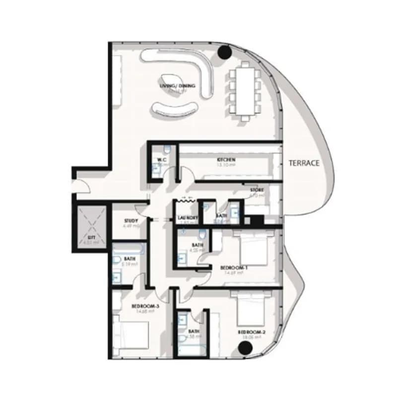 Coralis Residences 3 Bedroom