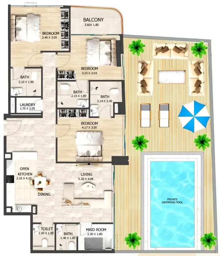 Crystal Tower by VHS 3 Bedroom