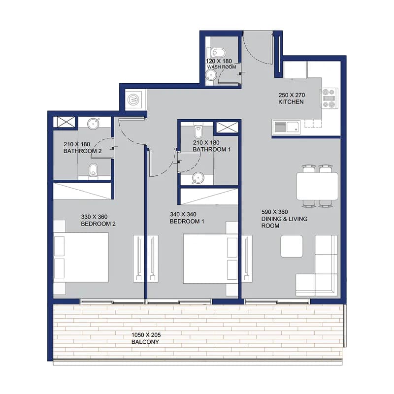 Garnet by Siroya 2 Bedroom