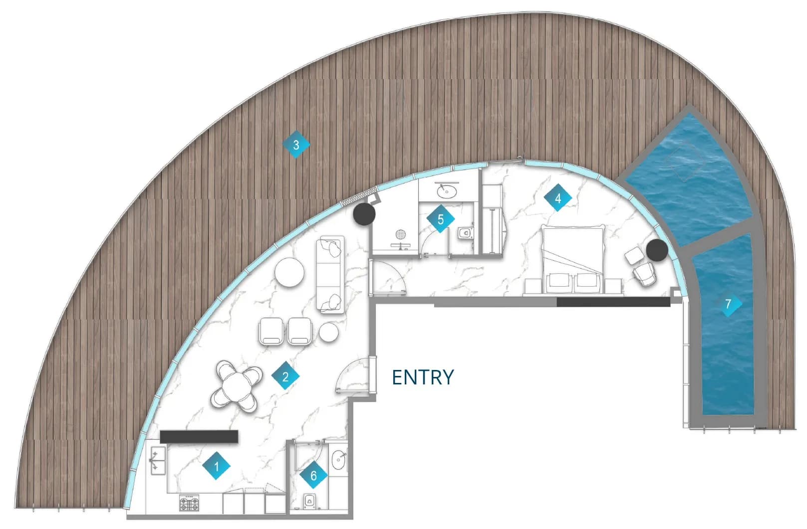 Aqua Arc 1 Bedroom