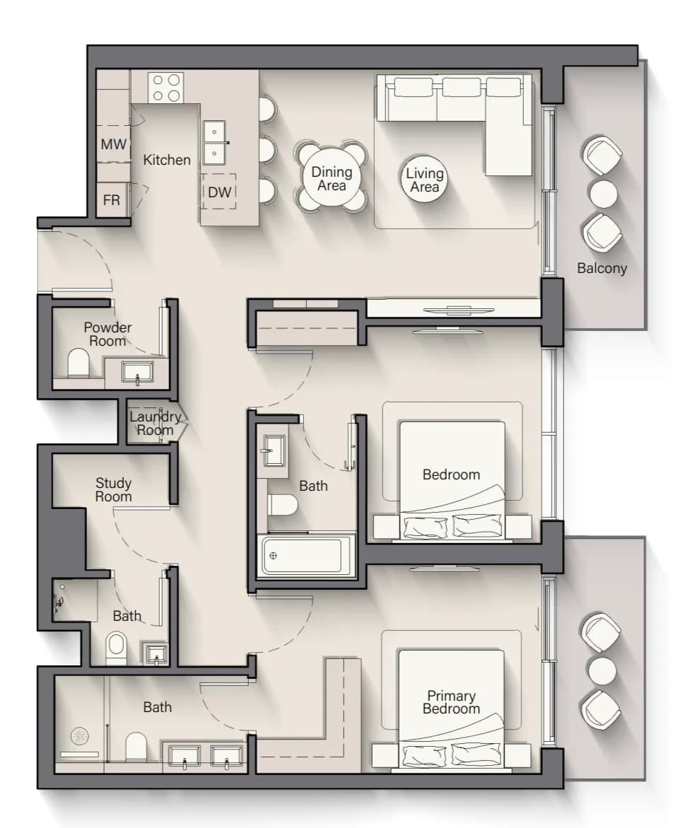 Playa Del Sol 2 Bedroom