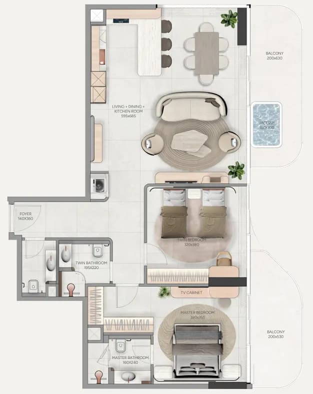 Vestoria Bay 2 Bedroom
