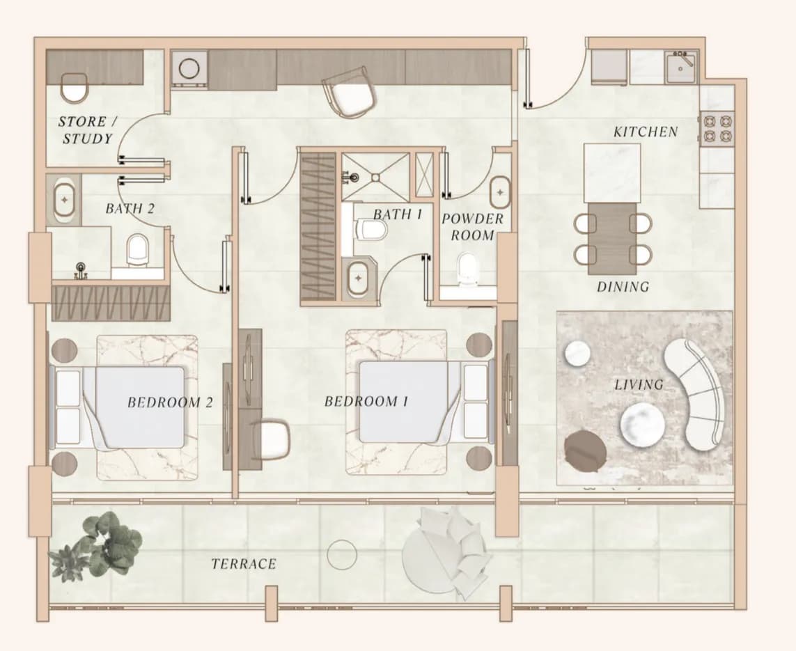 La Cle by MAAIA 2 Bedroom