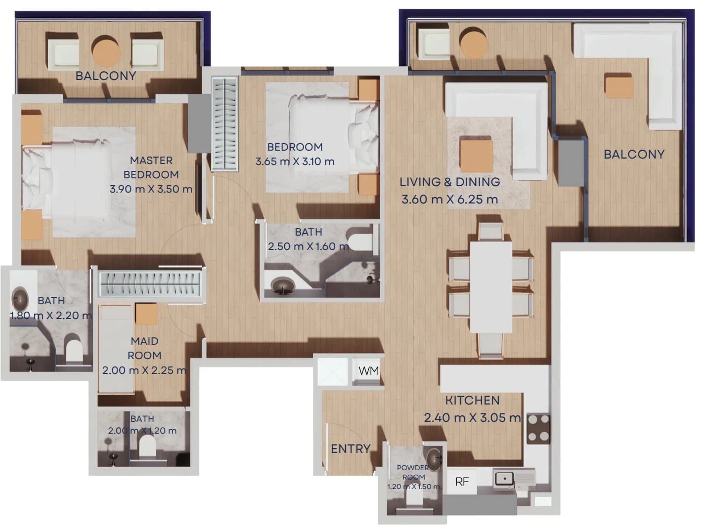 Manam Pearl 2 Bedroom