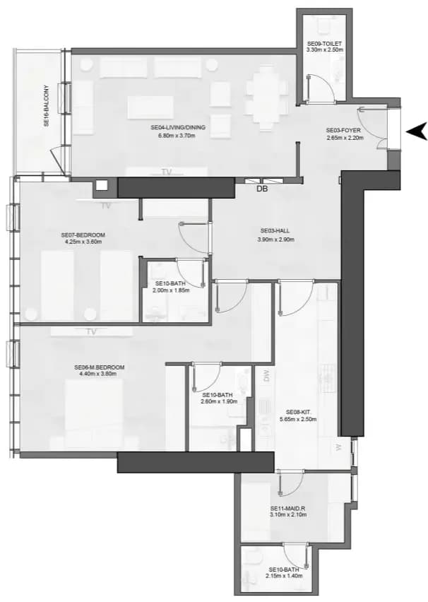 Joud Tower 2 Bedroom