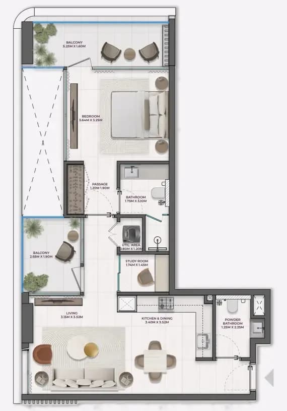 Derby Heights by AMIS 1 Bedroom