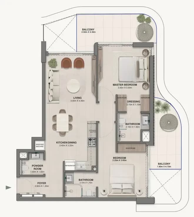 Woodland Crest 2 Bedroom