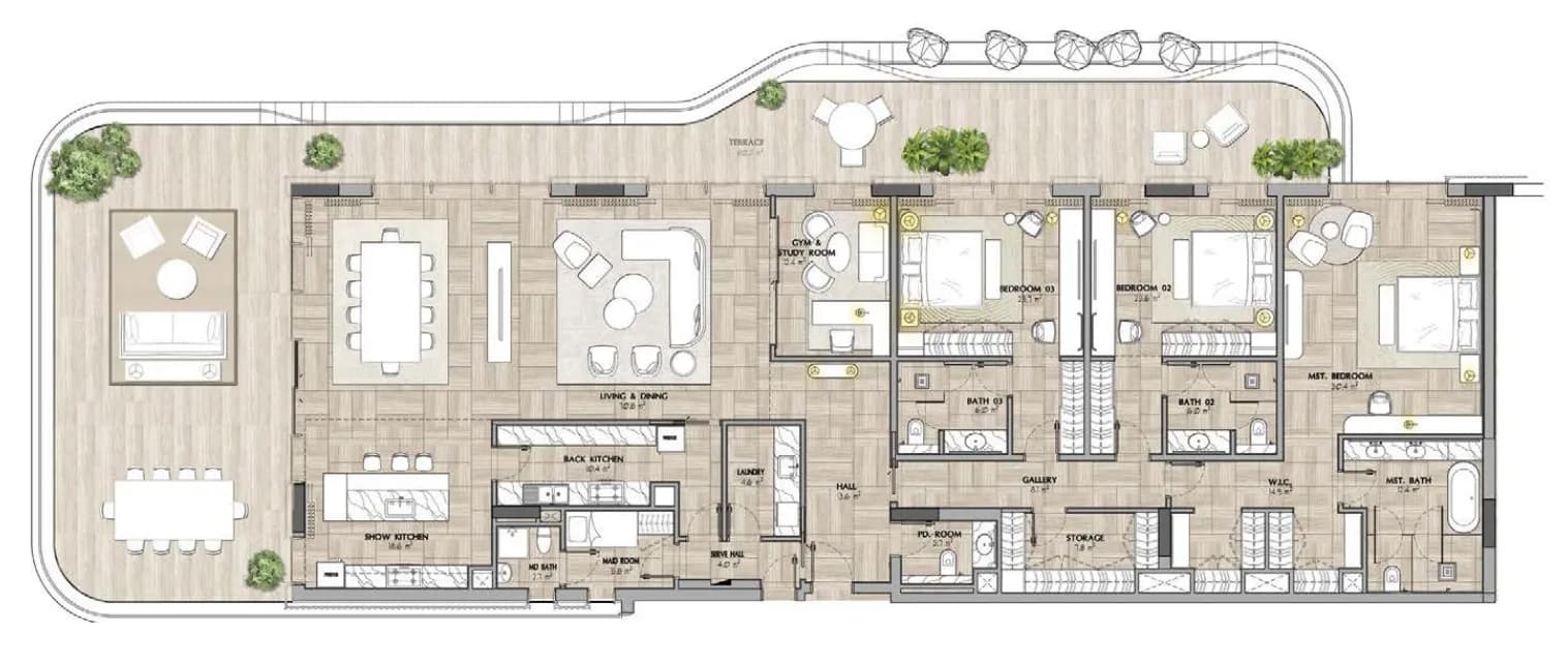 Sha Residence Emirates 3.5 Bedroom