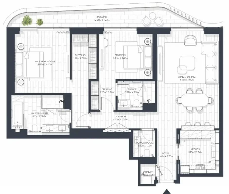 Sunstone 2 Bedroom