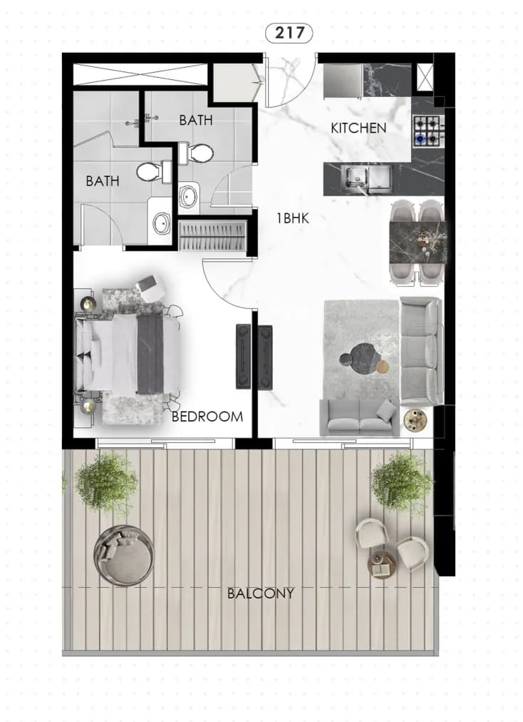 The Eighty Three 1 Bedroom