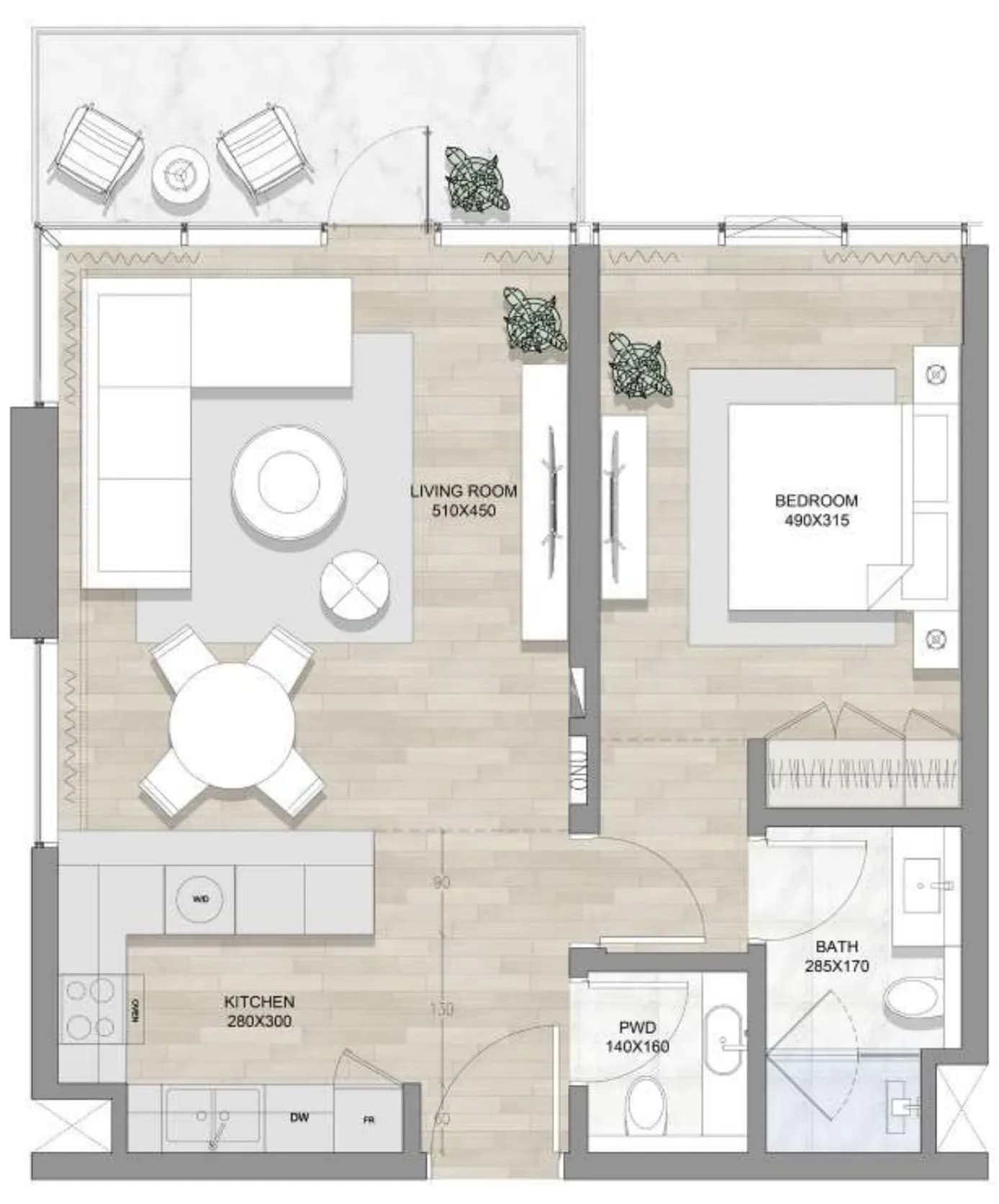 Skai Mina 1 Bedroom