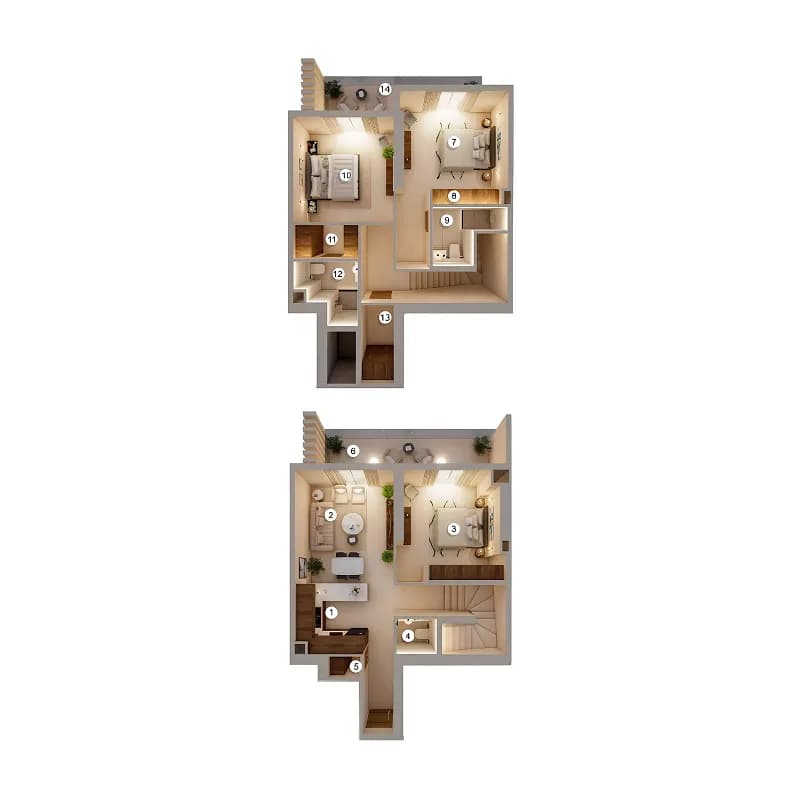 Q Gardens Loft 3 Bedroom