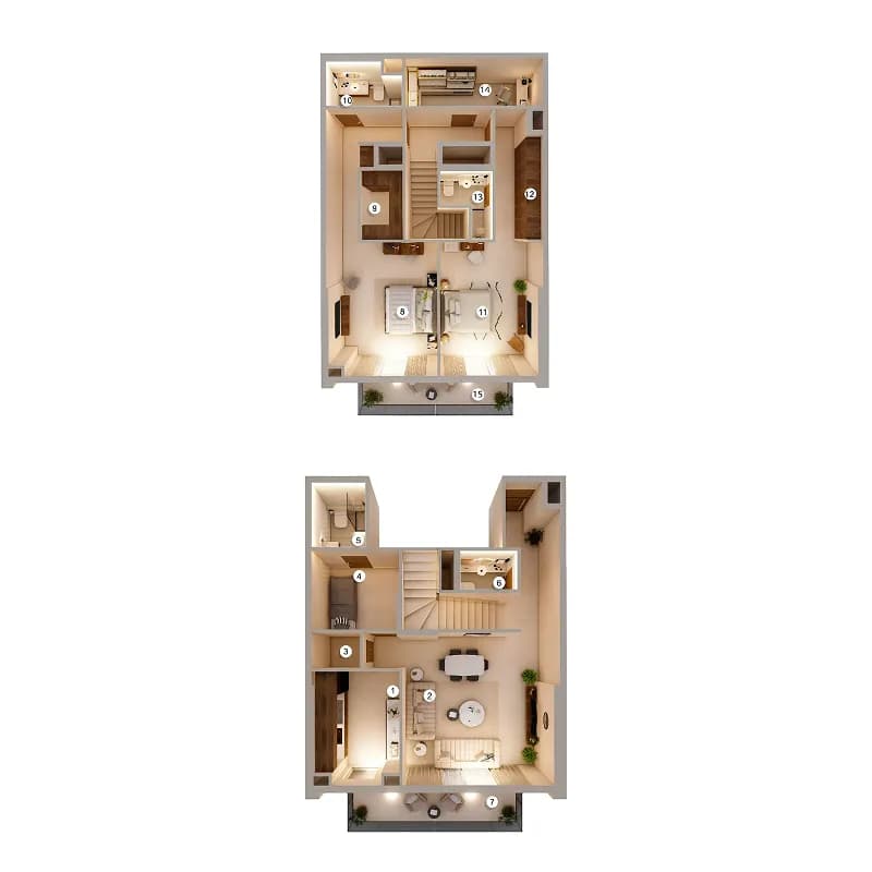 Q Gardens Loft 2 Bedroom