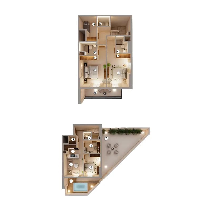 Q Gardens Loft 4 Bedroom
