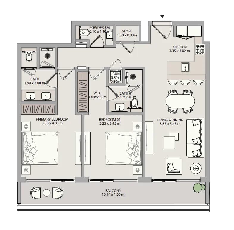 Mayfair Meridian 2 Bedroom