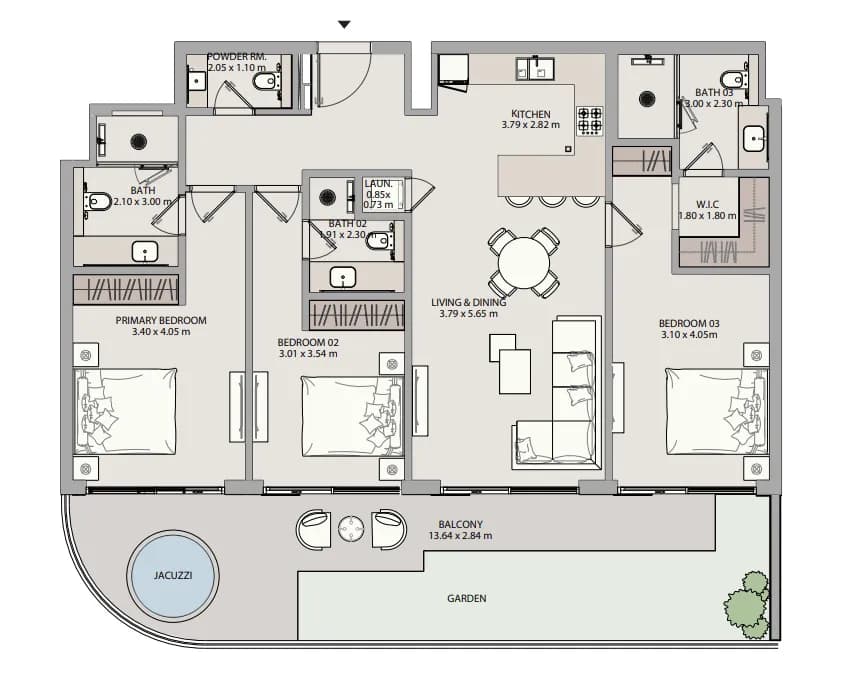Mayfair Meridian 3 Bedroom