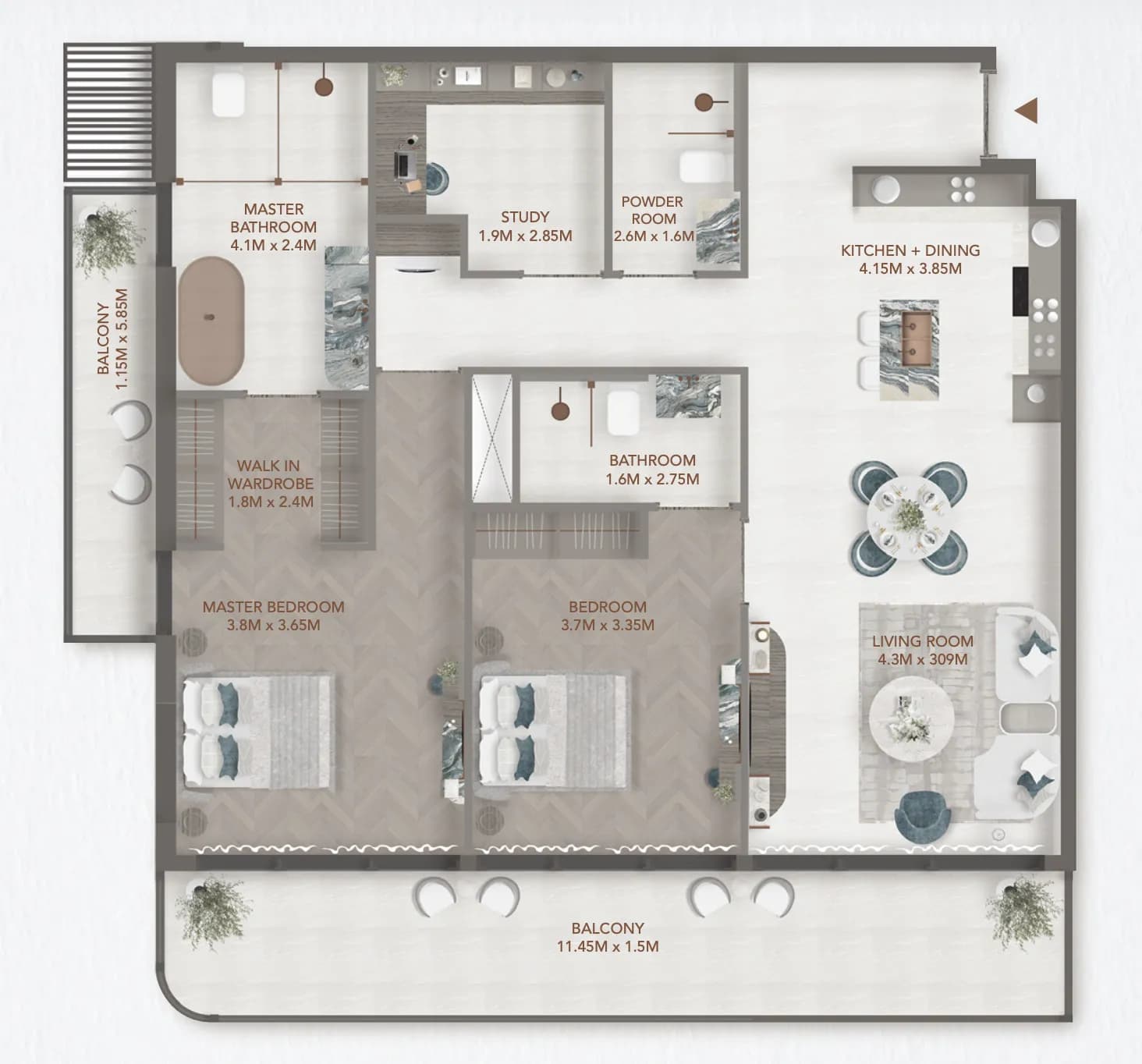 241 Waterside 2 Bedroom