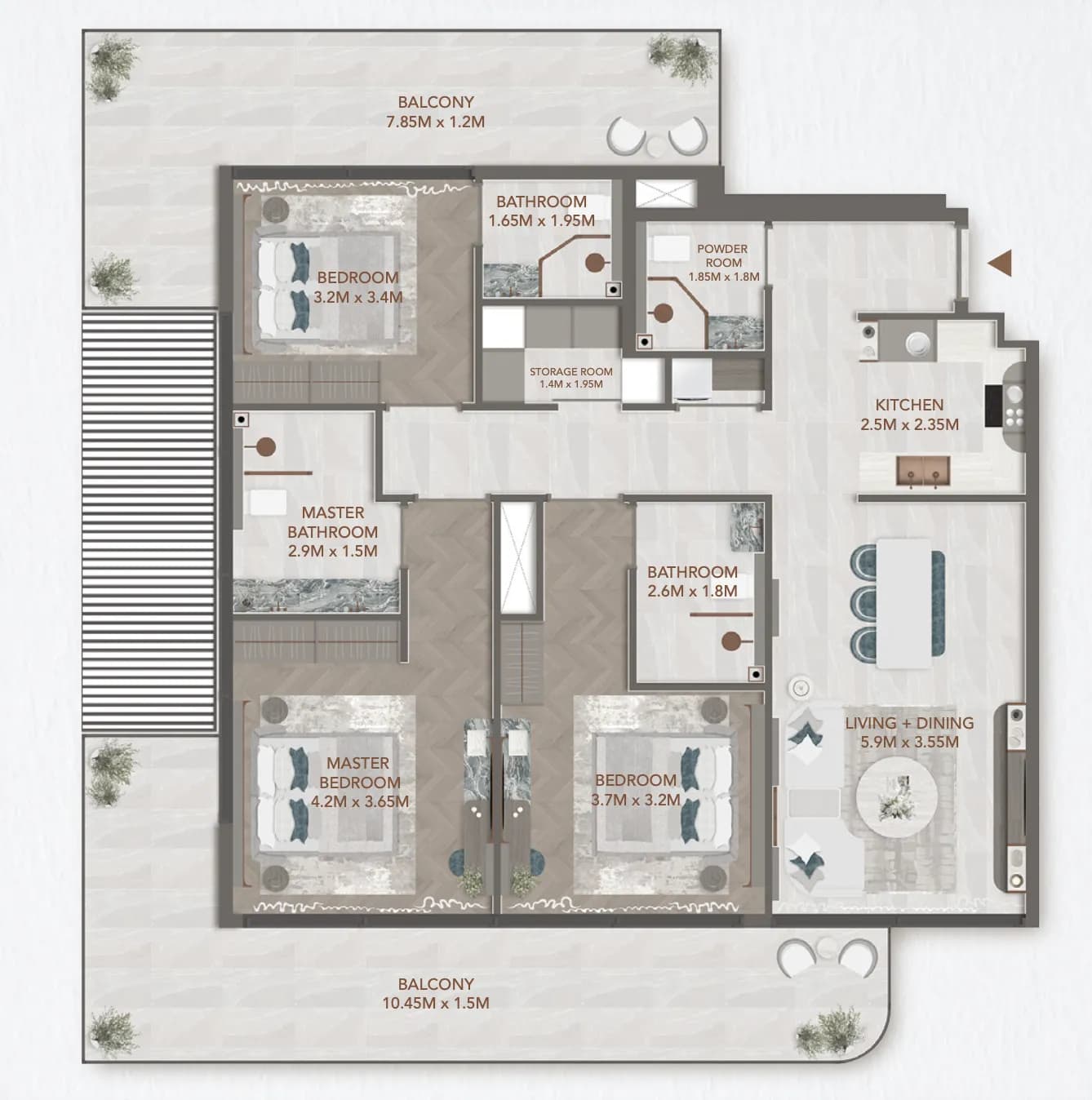 241 Waterside 3 Bedroom