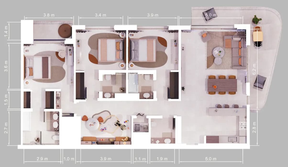 Verdes by Haven 3 Bedroom
