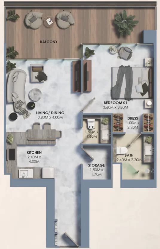 Marquis Vista 1 Bedroom