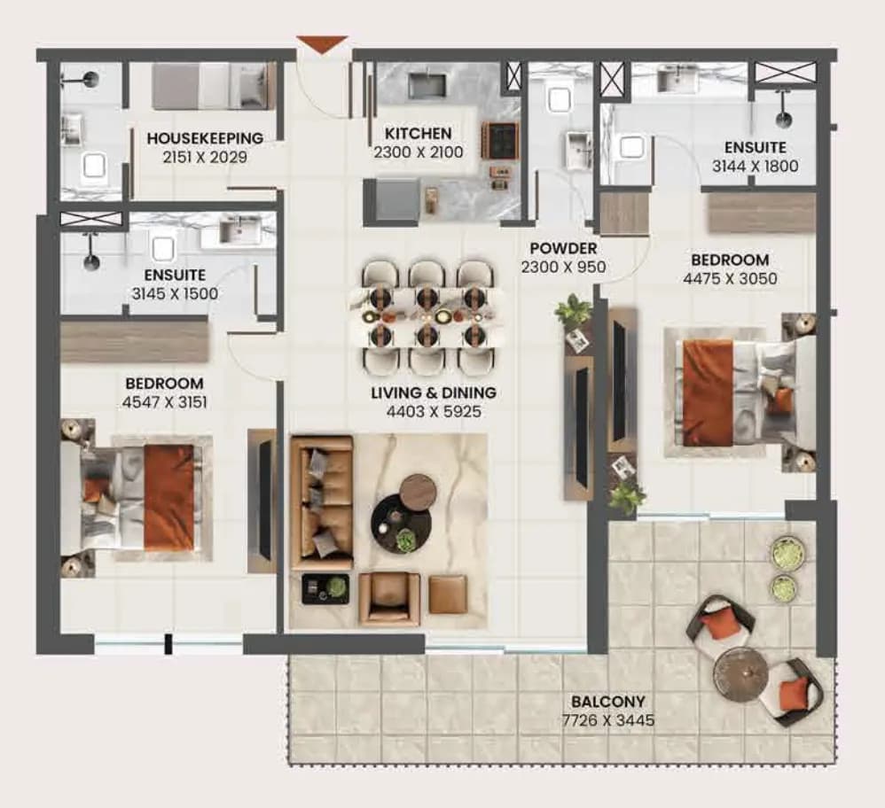 Sunvale 2.5 Bedroom