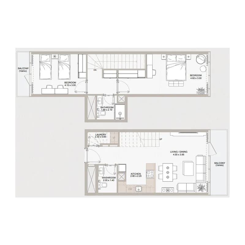 Perla 1 at the Bay 2 Bedroom