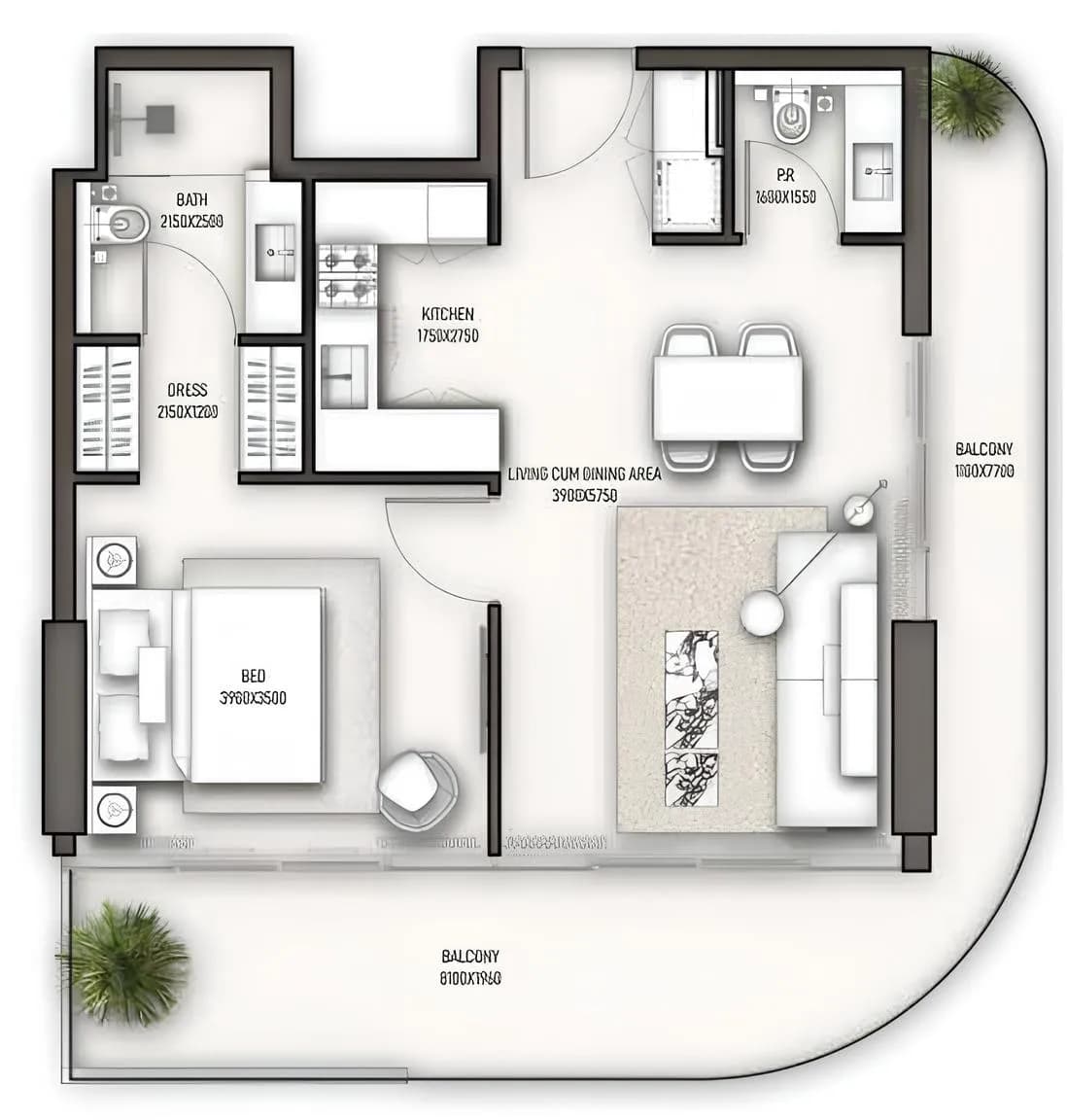 Sonate Residences 1 Bedroom