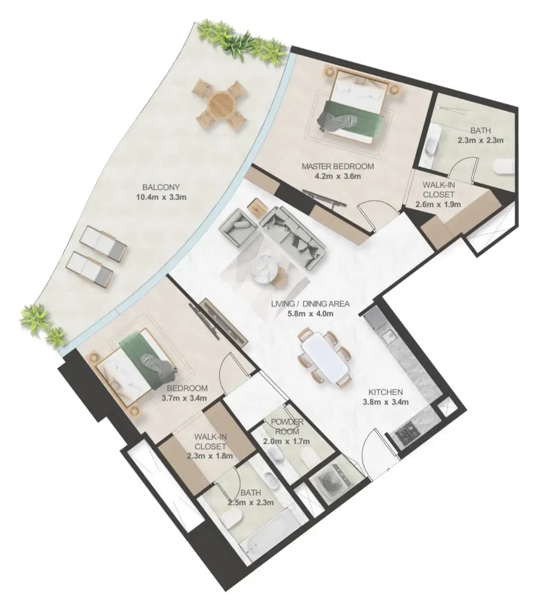 Oystra 2 Bedroom