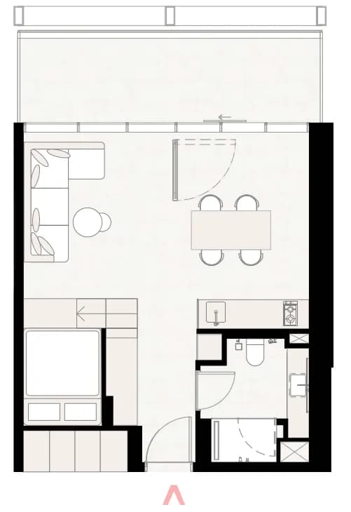 UPSIDE Living 0 Bedroom