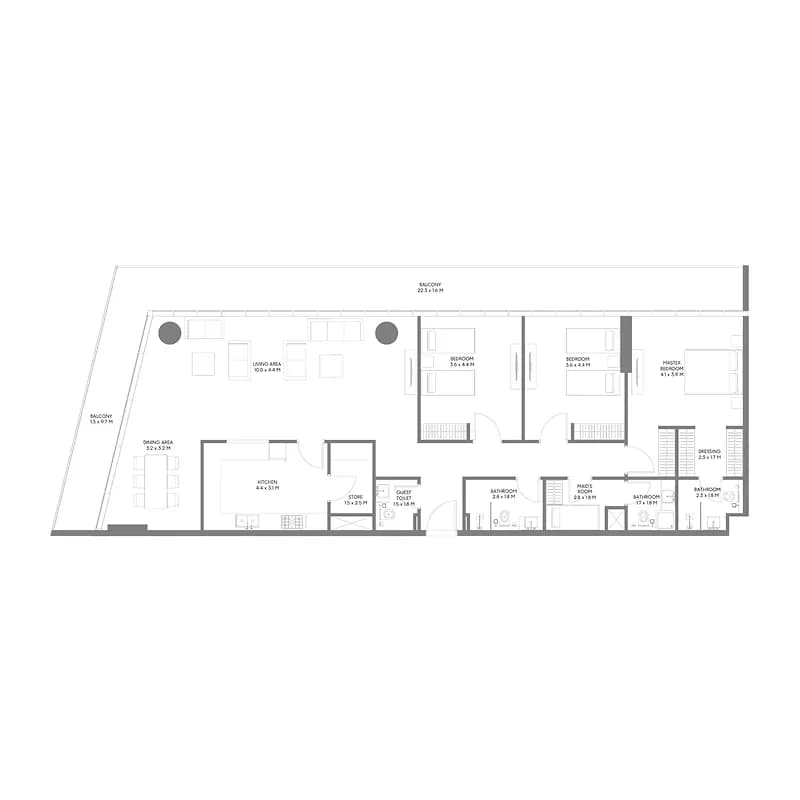 The Gate 5 3 Bedroom