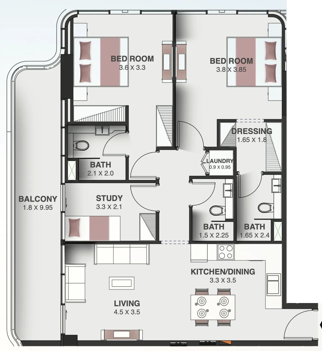Floarea Oasis 2 Bedroom