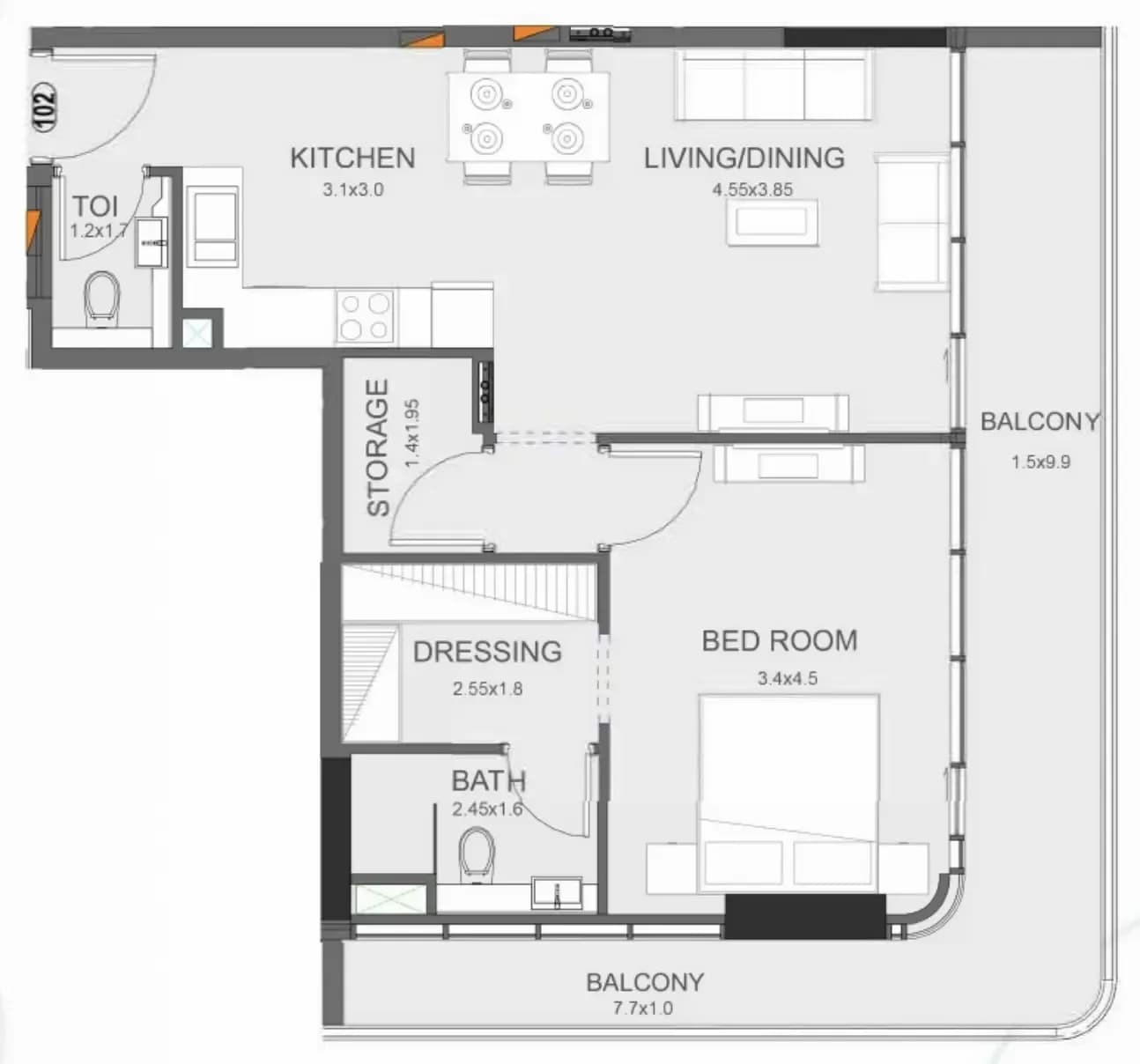 Floarea Oasis 1 Bedroom