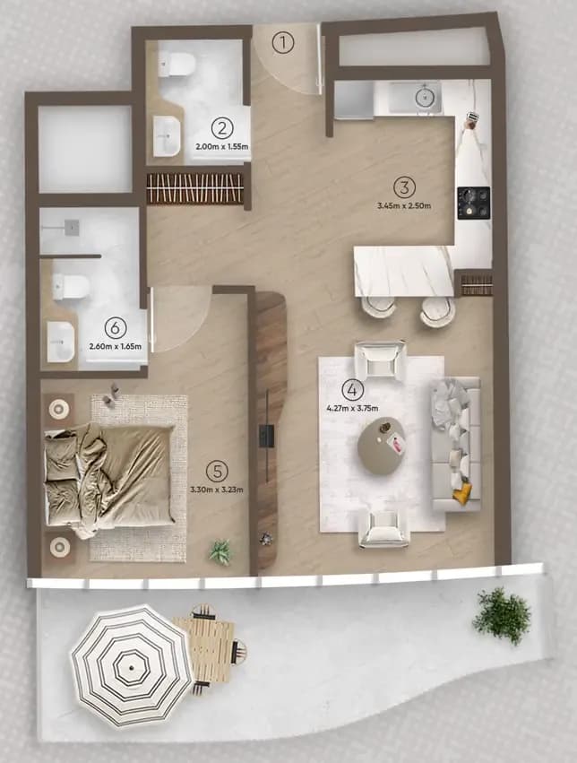 Azure by Lapis 1 Bedroom