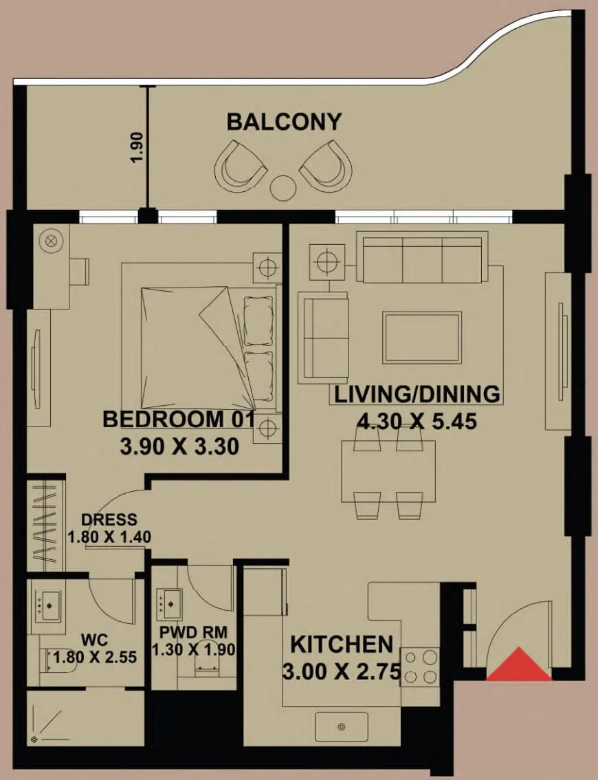 Timber Terrace 1 Bedroom