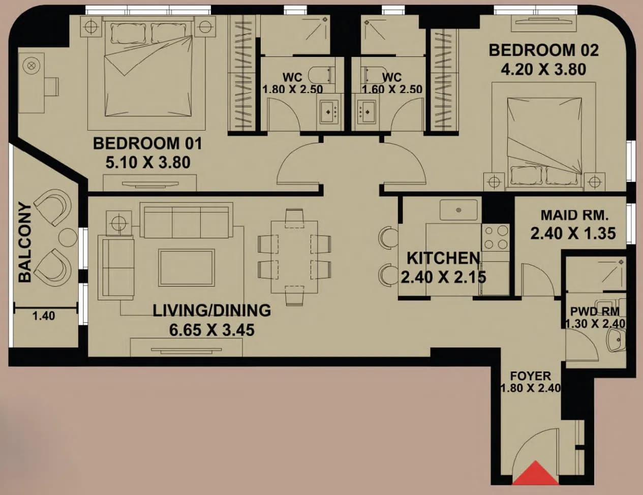 Timber Terrace 2 Bedroom
