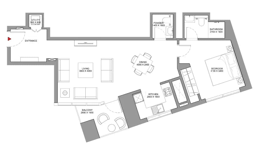Skyscape 1 Bedroom